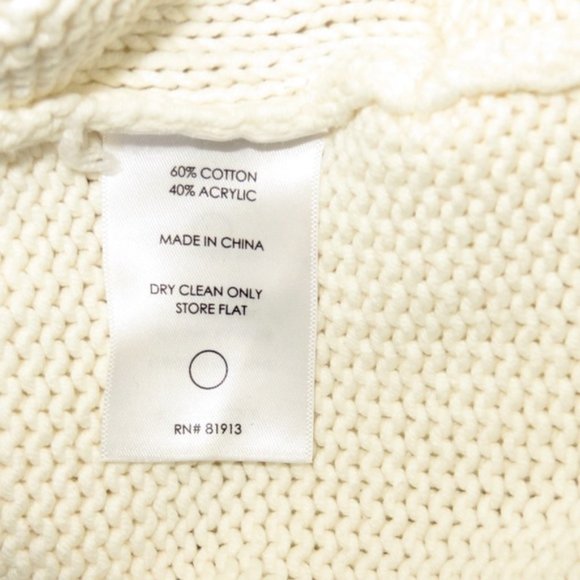 NEW Plenty by Tracy Reese Knit Sweater Fringe CLIPPED PULLOVER M - Picture 6 of 7